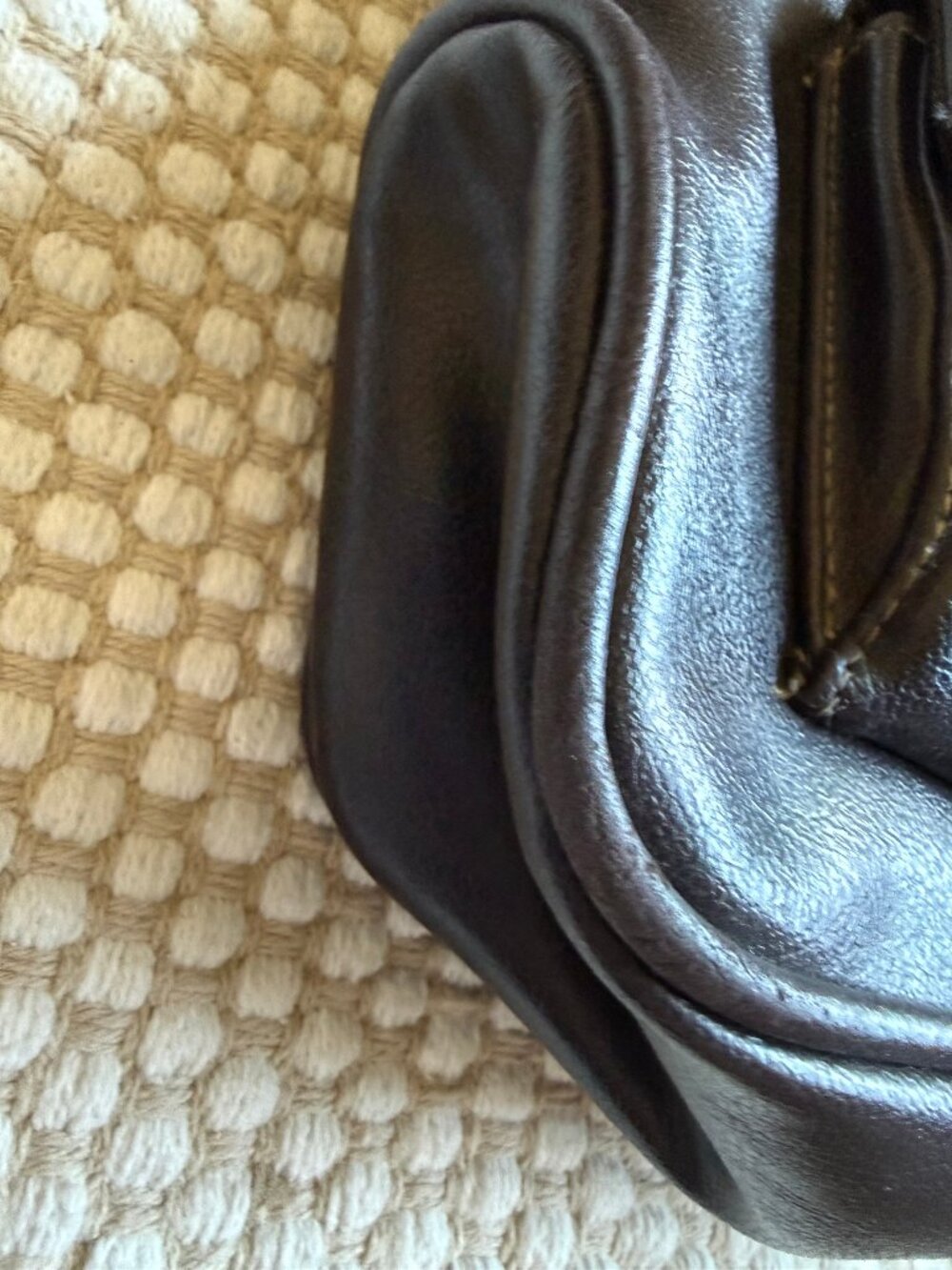 Brown Faux Leather Mini Backpack - Picture 4 of 13